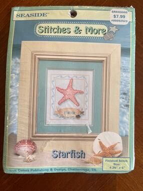Vintage Seaside Starfish Counted Cross Stitch Kit